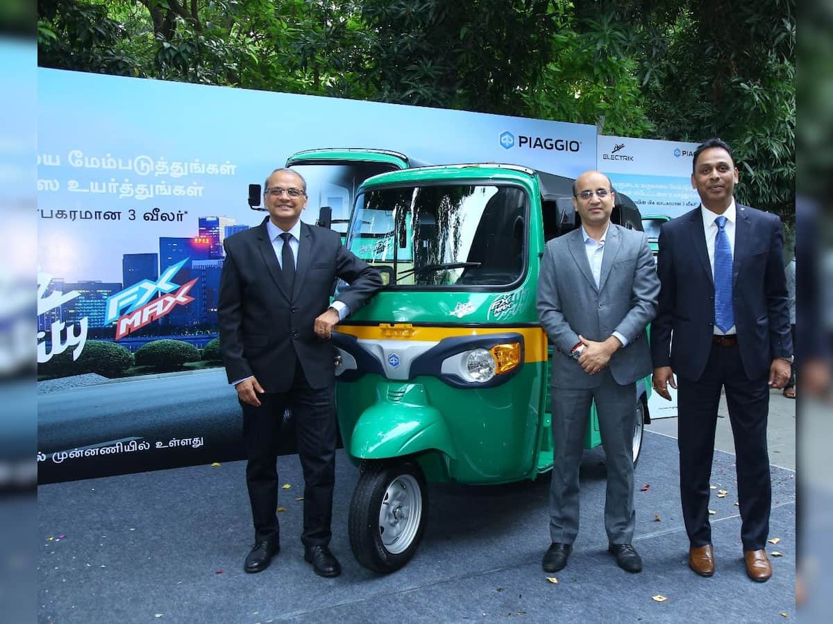 Piaggio launches 3-wheeler EV in Tamil Nadu, town size does not matter for adoption