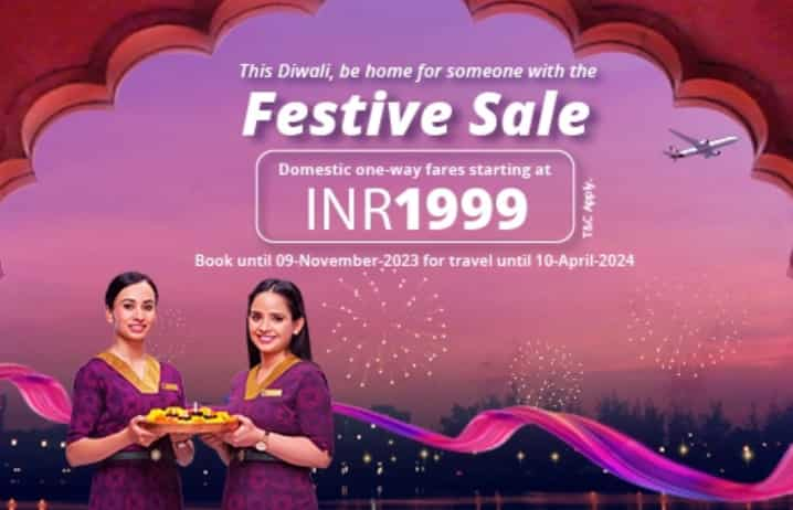 holi sale vistara flight at rs 1000