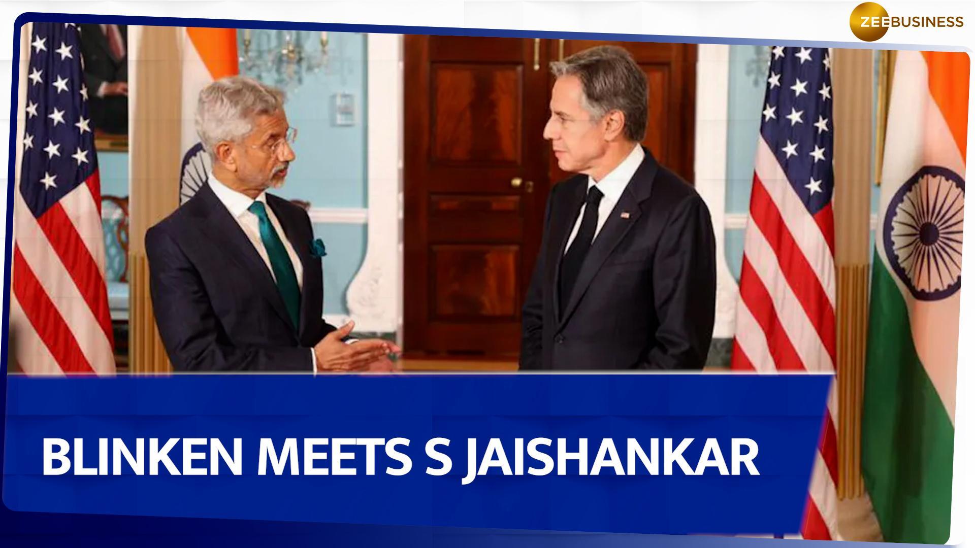 India-US Dialogue: US Secretary Of State Antony Blinken Meets External ...