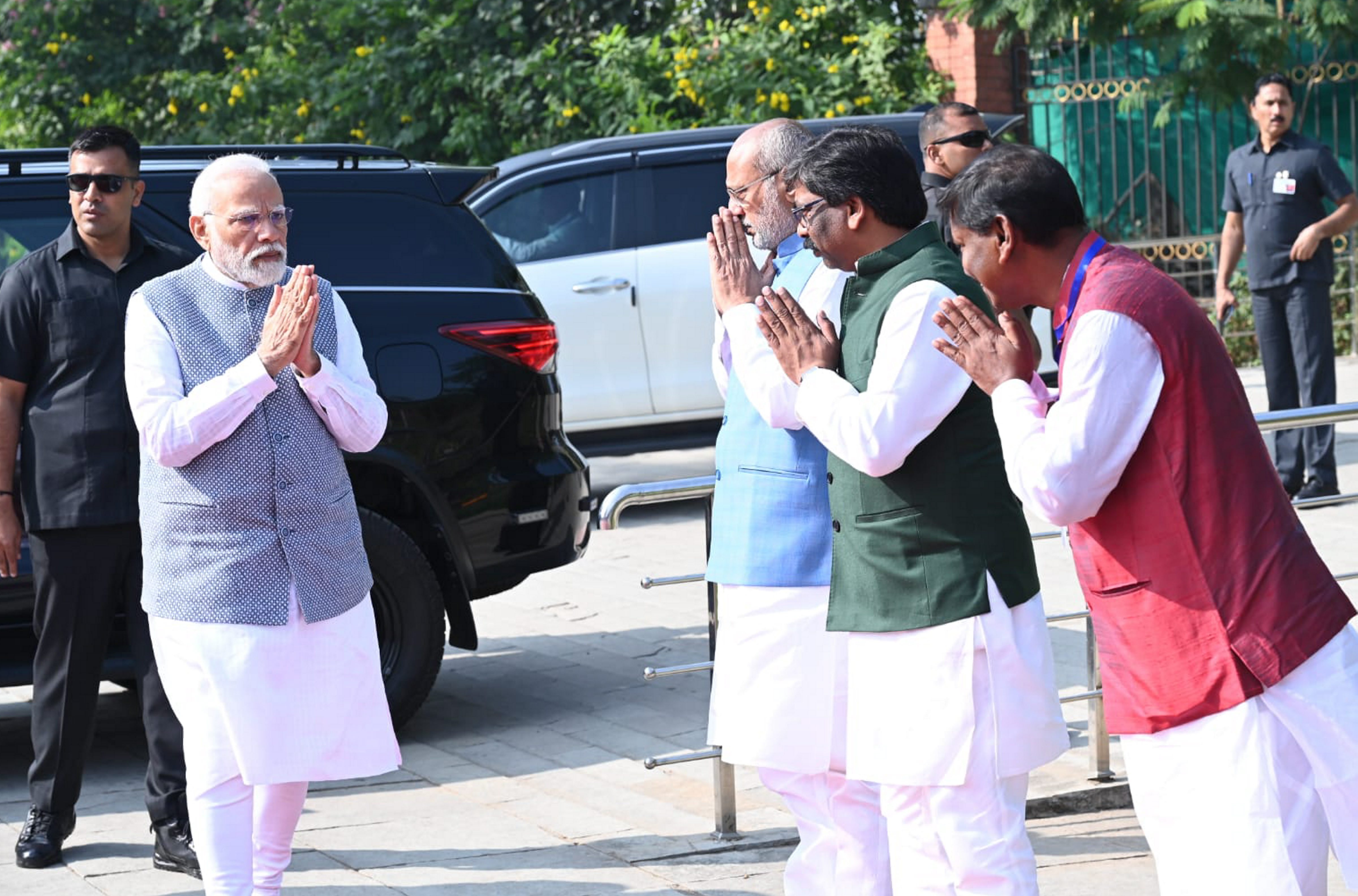 PM Modi visits tribal legend Birsa Munda's birthplace in Jharkhand's Khunti