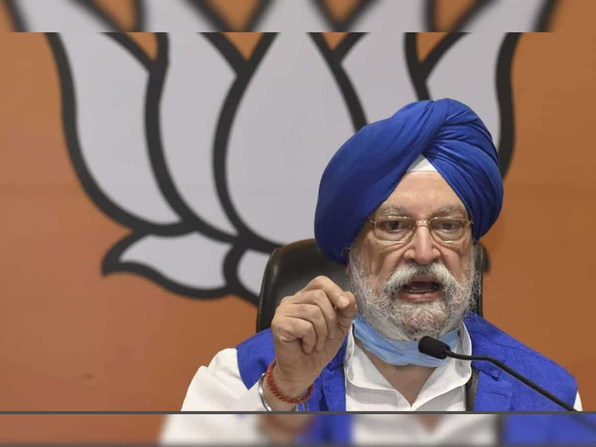 Petrol prices highest in Rajasthan because of taxes imposed by Congress govt, says Petroleum Minister Hardeep Singh Puri
