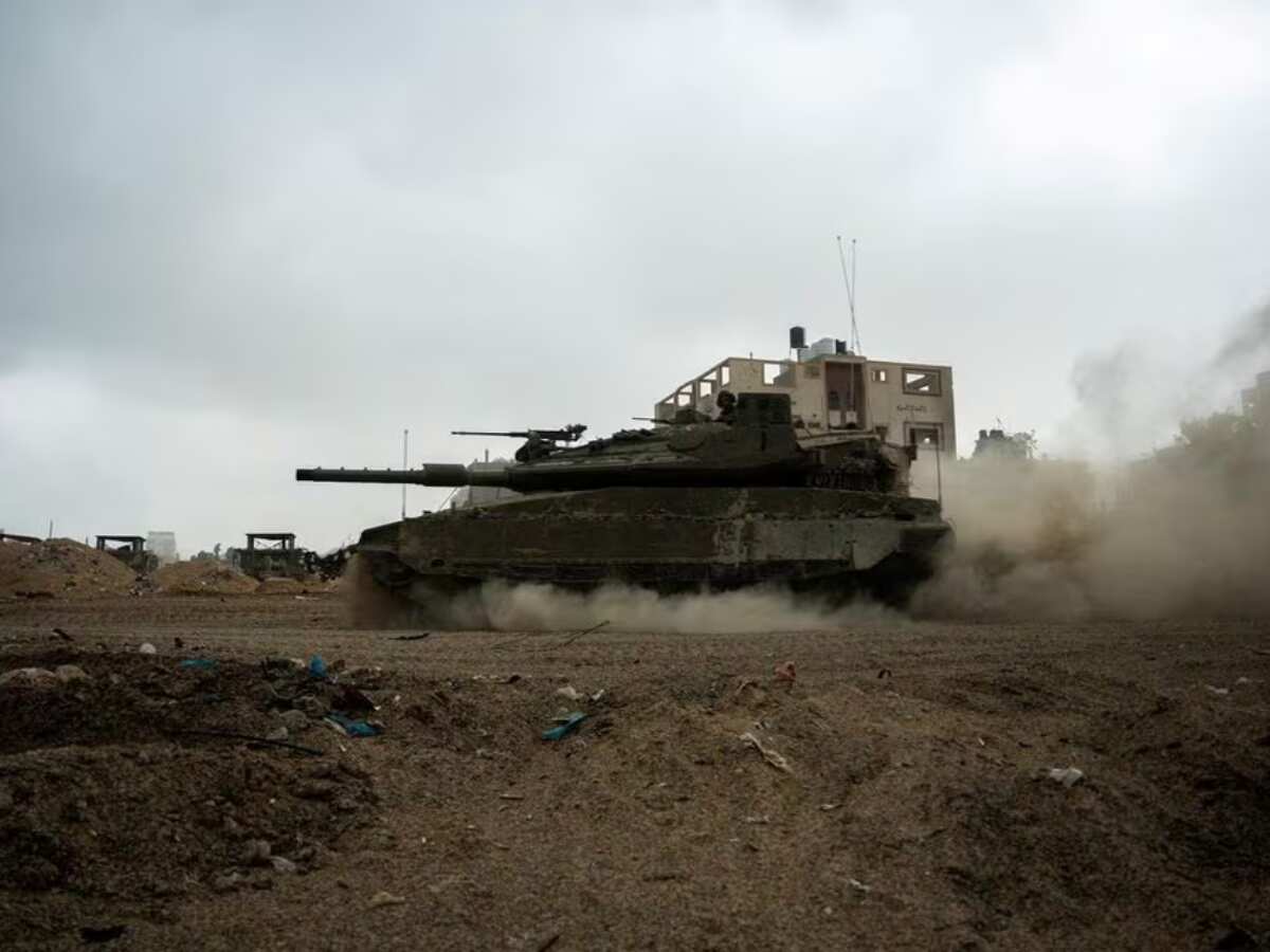 Video shows what it's like to almost get run over by a tank.