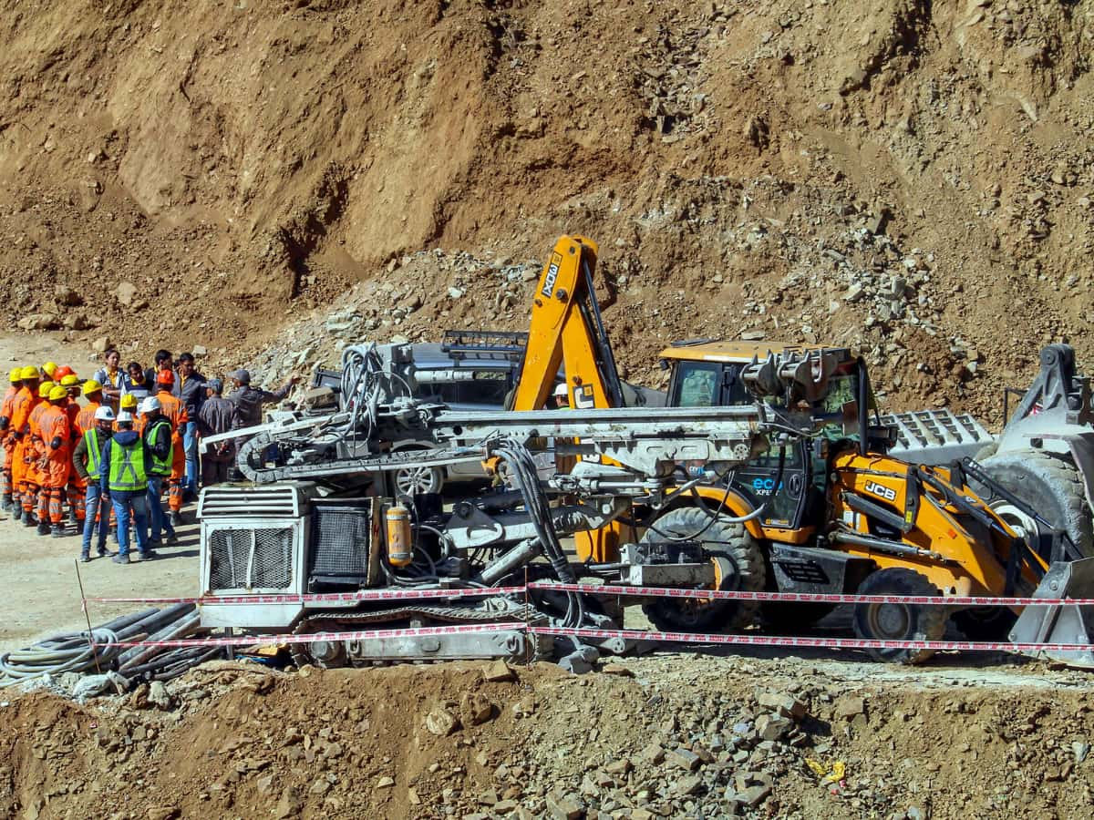 Uttarakhand tunnel collapse: Rescuers drill halfway towards workers trapped