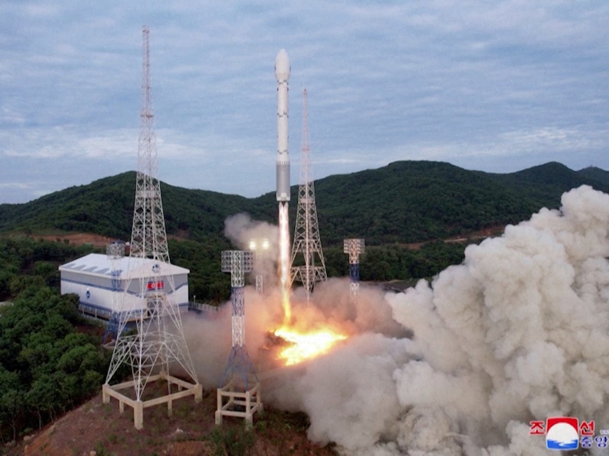 South Korea launches its first spy satellite after rival North Korea does the same