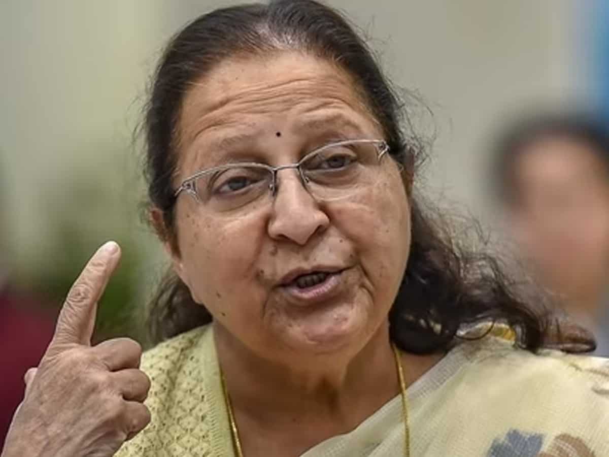 "Congress worked hard but BJP more likely to form government in MP": Former Lok Sabha Speaker Sumitra Mahajan