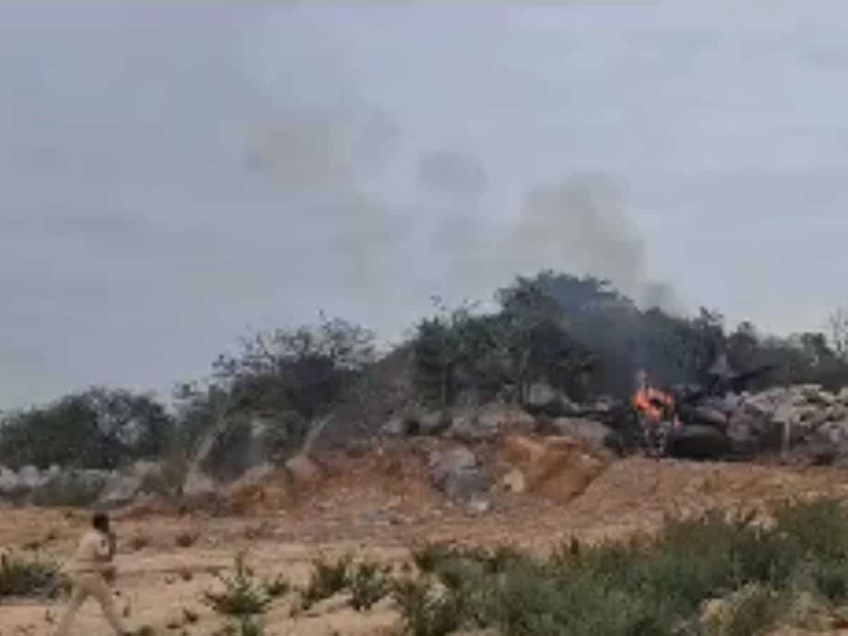 Two pilots killed as Indian Air Force trainer aircraft crashes in Telangana
