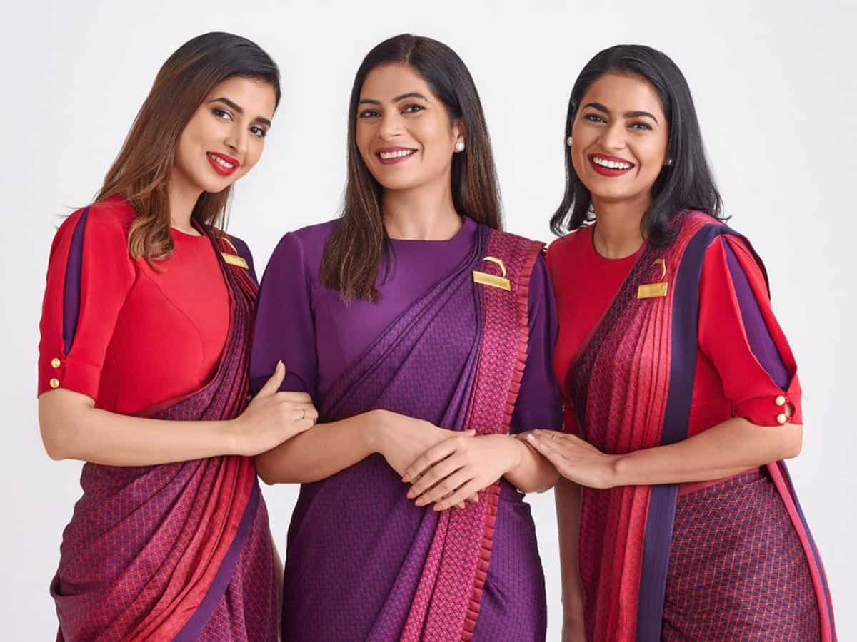 Air India unveils new uniforms for cabin, cockpit crew designed by