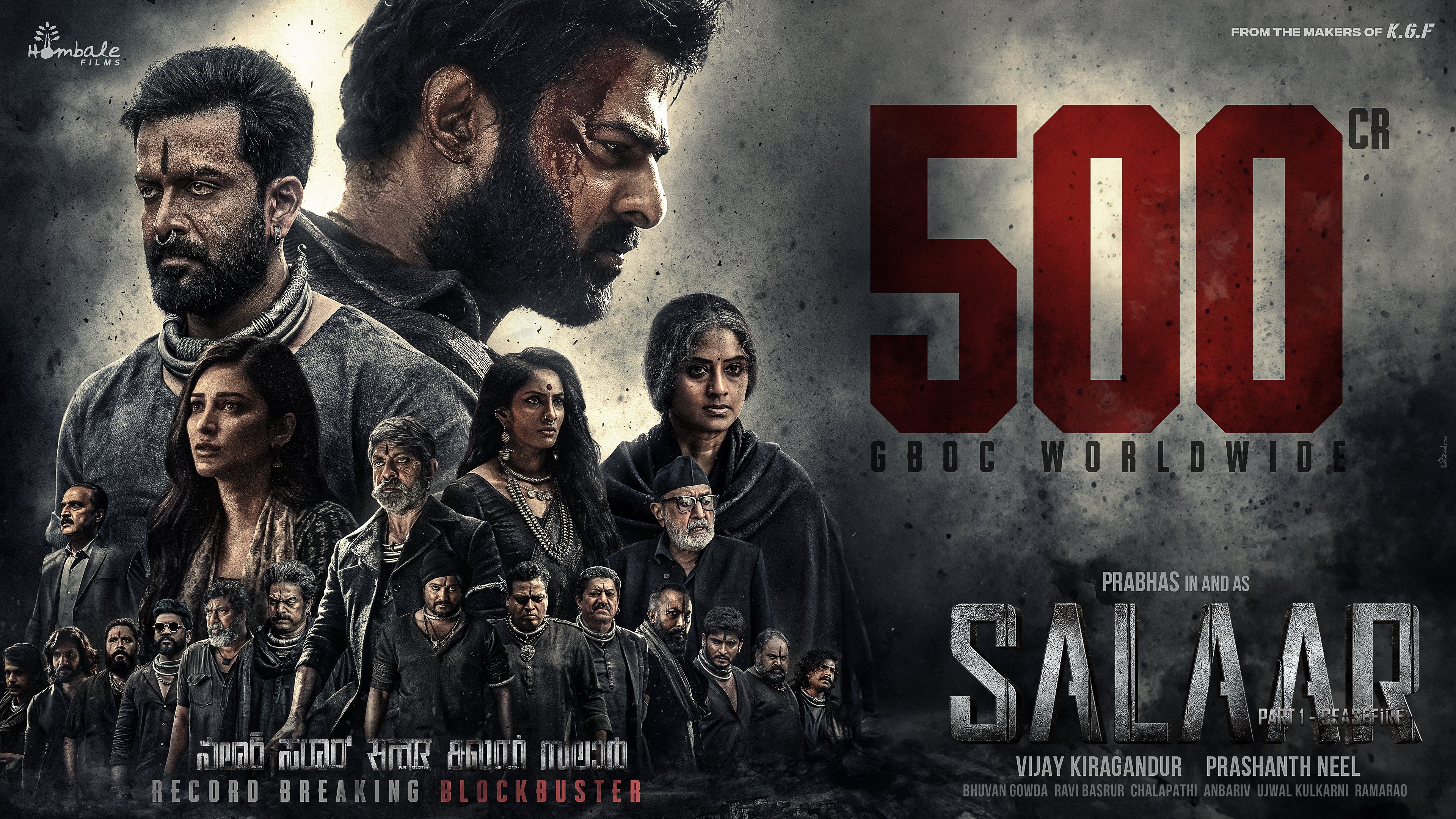 'Salaar Part 1: Ceasefire' Day 6 collection: Prabhas starrer action-thriller crosses Rs 500 crore mark worldwide | Check day-wise collection, other details