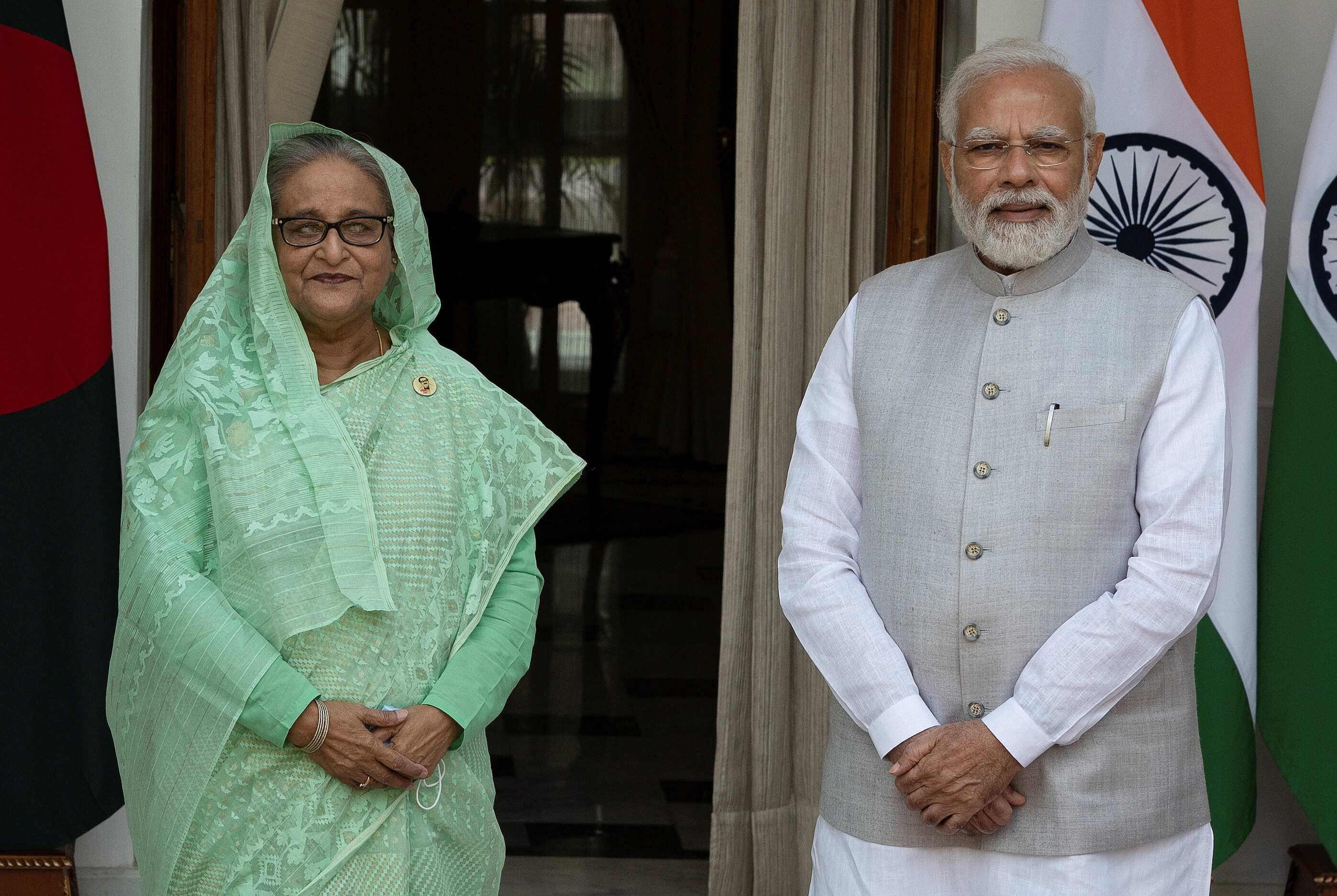 Prime Minister Modi Speaks With Bangladesh Premier Sheikh Hasina