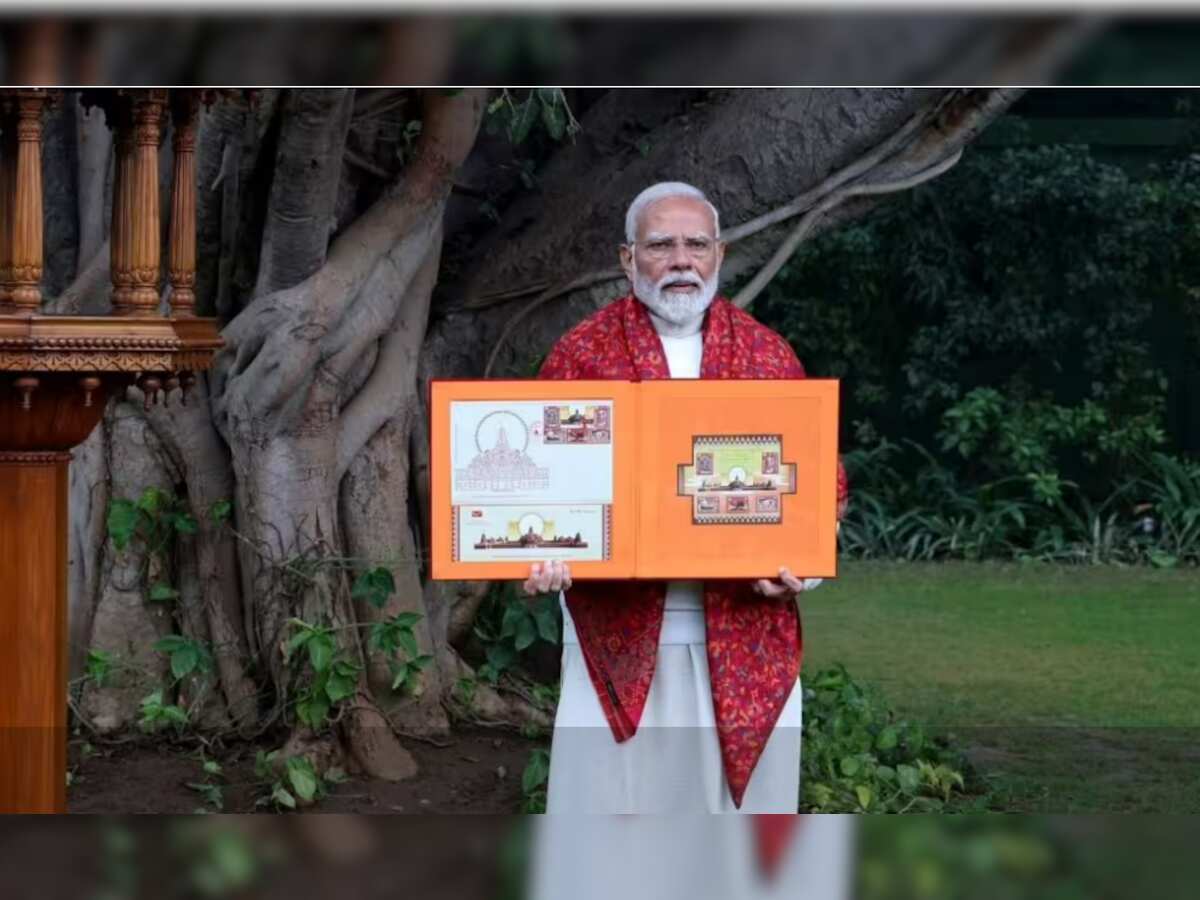 PM Modi releases commemorative postage stamps on Ram temple