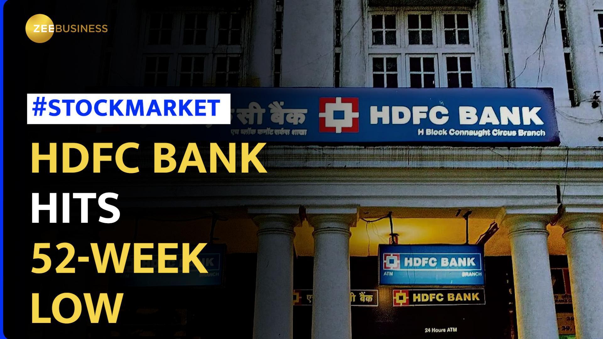 Hdfc Banks Q3 Earnings Fallout Continues As It Hits 52 Week Low Stock Market News Zee Business 9464