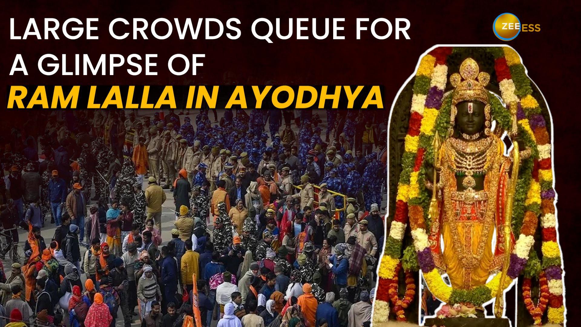 Ram Lalla Darshan Day 2: Massive Crowd as Devotees Flock to Catch ...