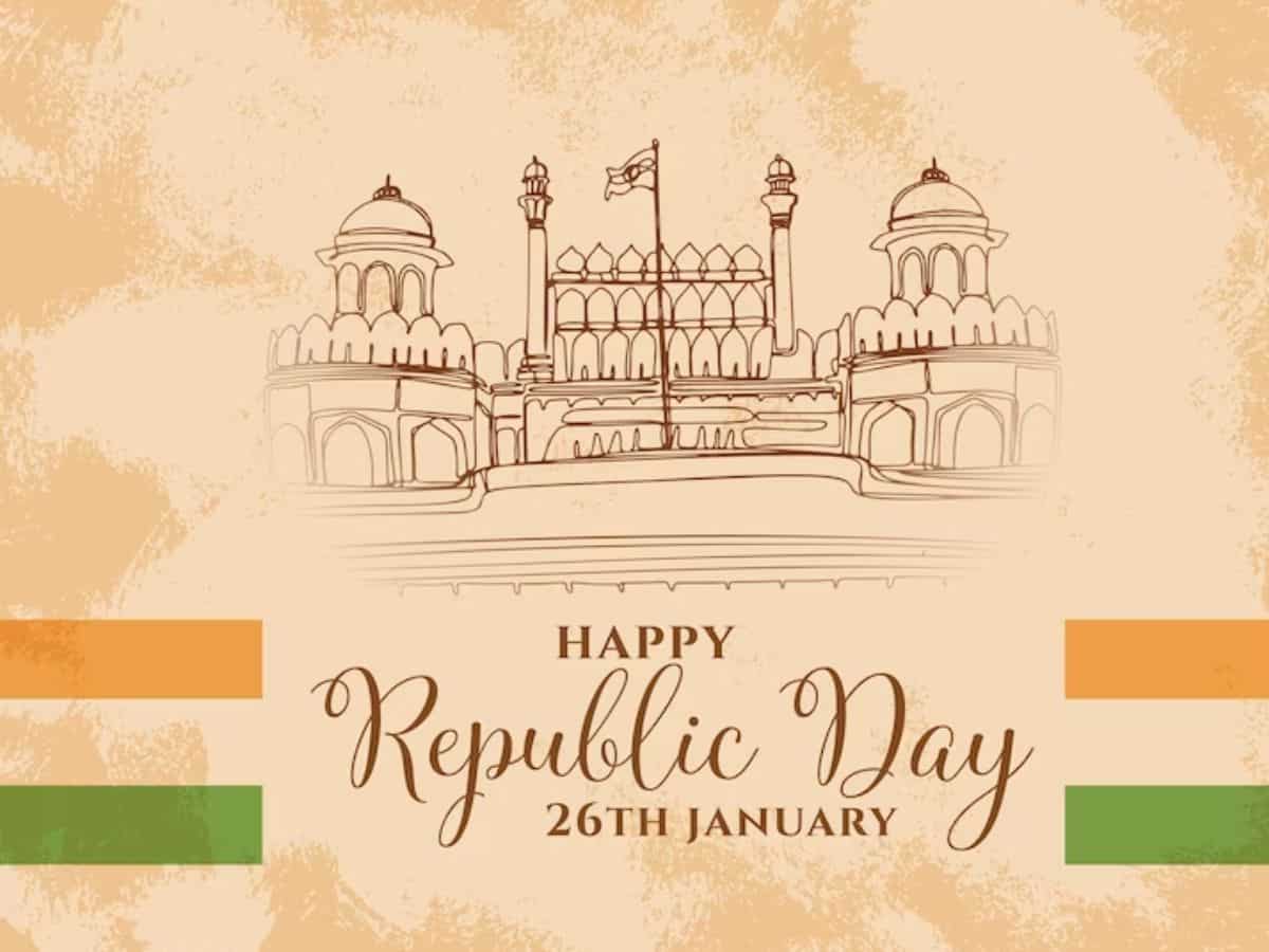 Indian Republic Day Celebration January 26 Stock Vector (Royalty Free)  1896285493 | Shutterstock