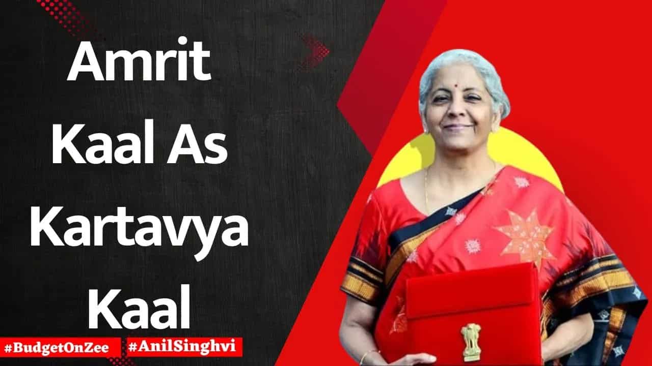 Budget 2024 : Union Finance Minister Nirmala Sitharaman lists out 'strategy for Amrit Kaal'.
