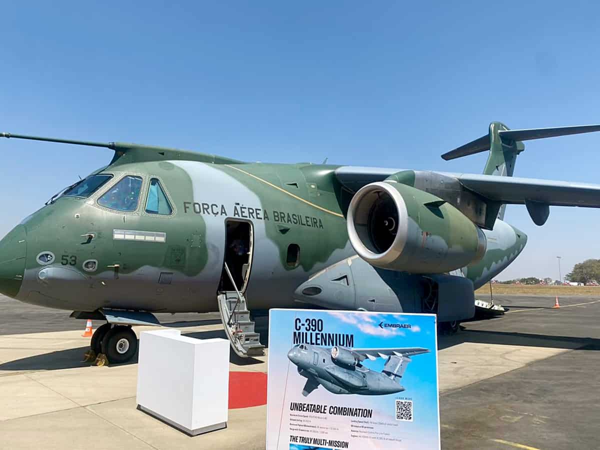 Embraer and Mahindra announce collaboration on C-390 medium transport aircraft