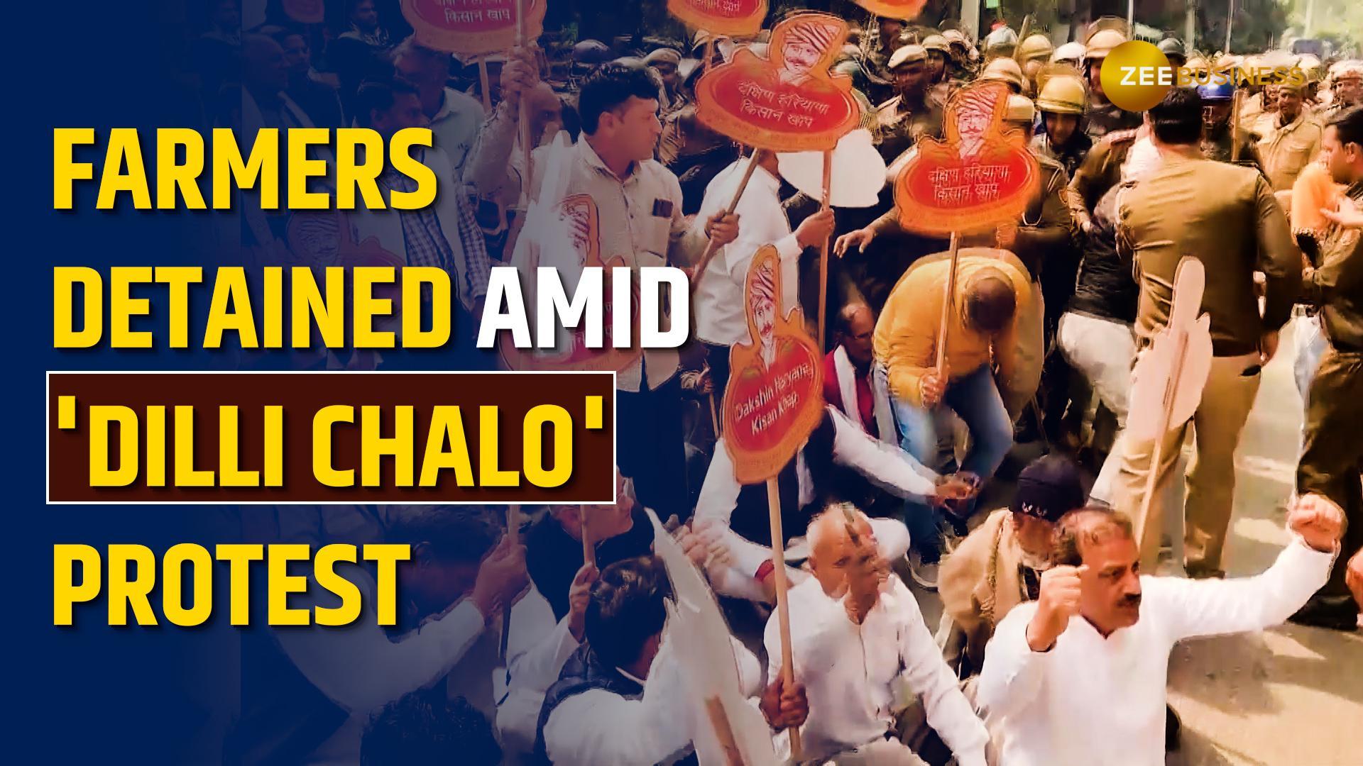 Farmers Protest 2024: Farmers Detained in Haryana During "Delhi Chalo" Protest