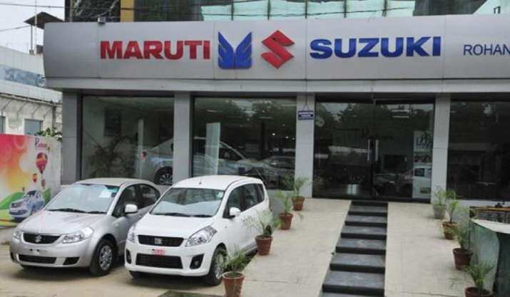 Maruti Suzuki India slips after slump in passenger car production in February