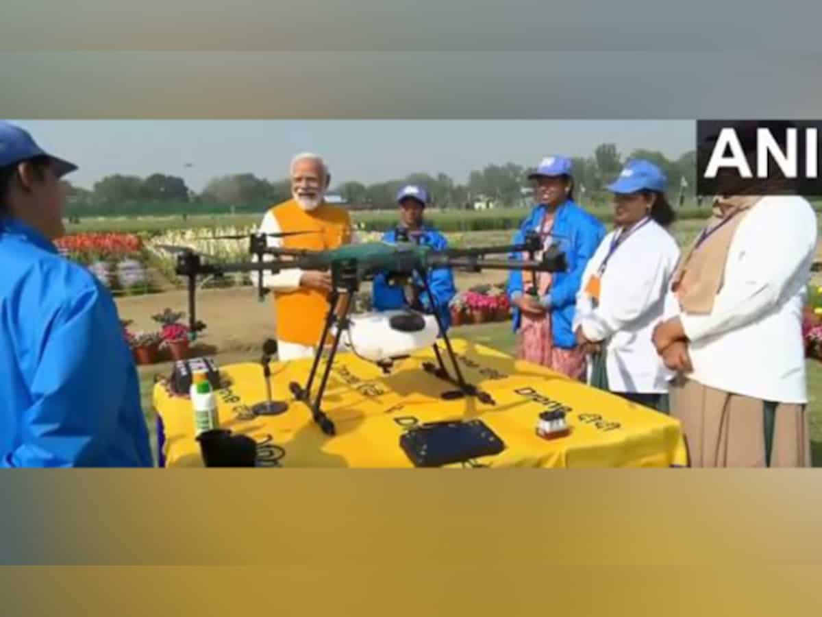 PM Modi applauds spirit of India's Lakhpati Didis, distributed 1000 Kisan drones to 1000 NaMo Drone Didis
