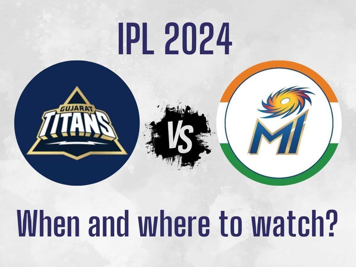 GT vs MI IPL 2024 FREE Live Streaming: When and Where to watch Gujarat Titans vs Mumbai Indians 5th match live on TV Mobile Apps Online