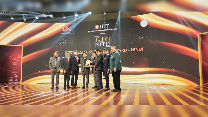 GJC Awards: Zee Business wins three awards; Anil Singhvi conferred with ...