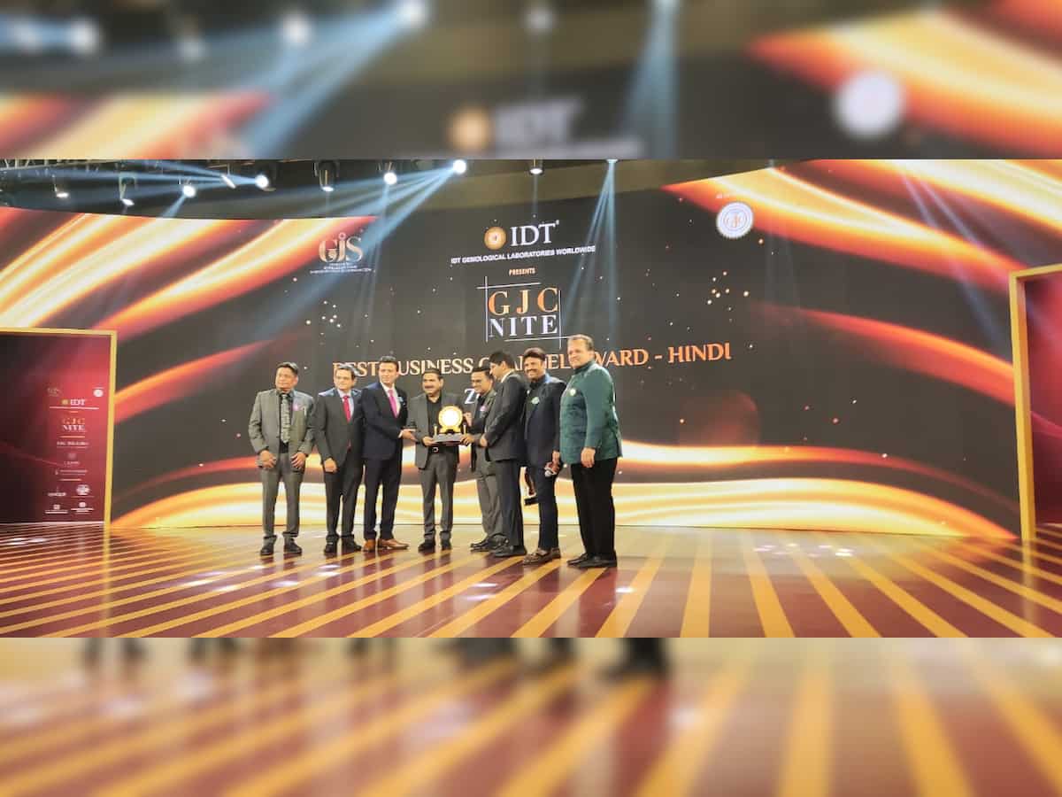 GJC Awards: Zee Business wins three awards; Anil Singhvi conferred with 'Icon of Business Journalism' title 