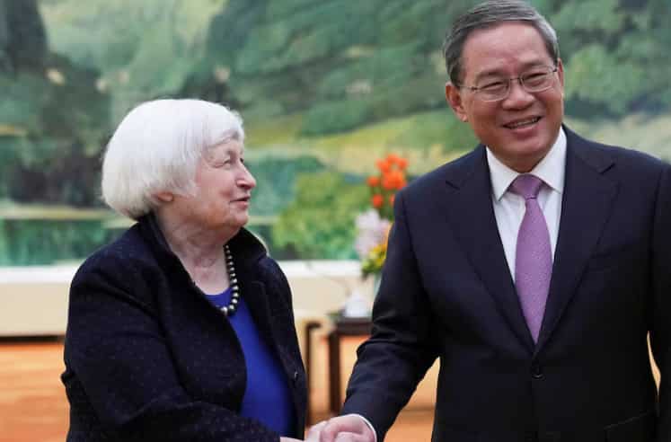 US, China need 'tough' conversations, Yellen tells Chinese Premier Li