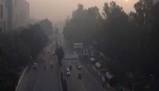 Air quality in city in moderate category