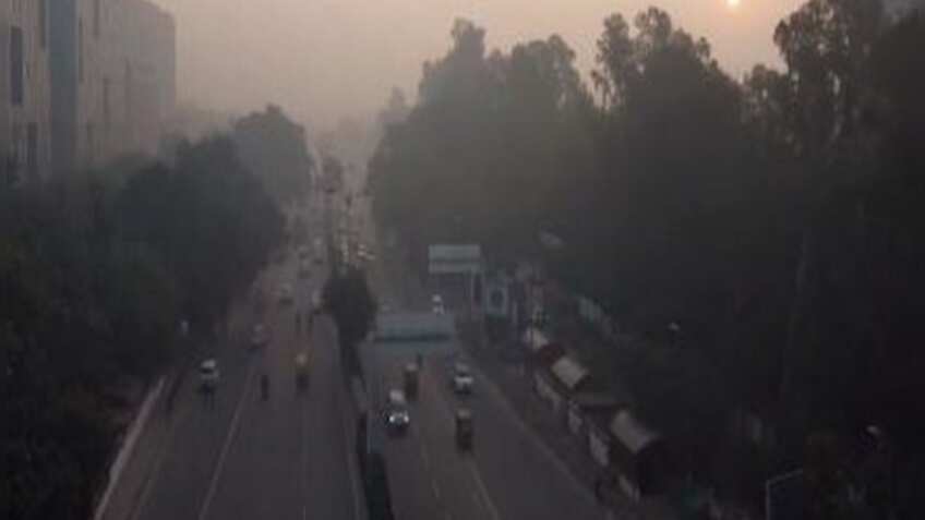Air quality in city in moderate category