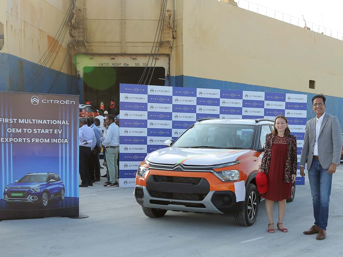 Citroen becomes first multinational car manufacturer to export Made-in-India EVs to international markets, begins E-C3 export to Indonesia