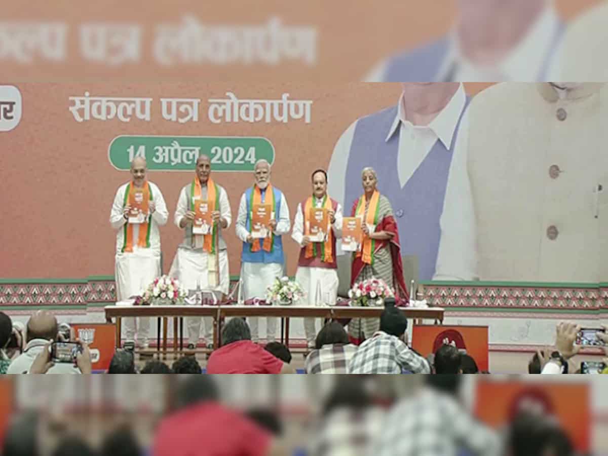 PM Modi releases BJP's LS poll manifesto with special focus on LPG pipeline 