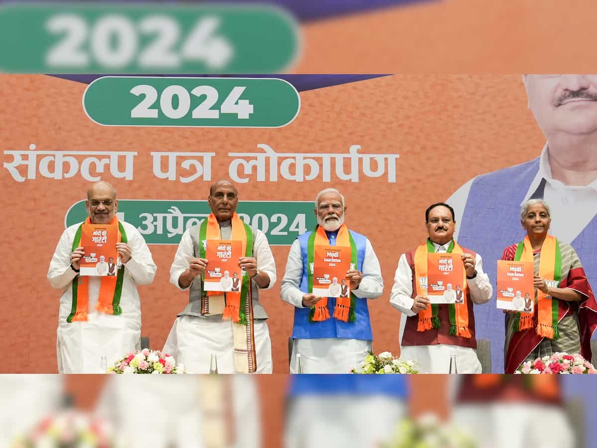 Lok Sabha Elections 2024: BJP 'Sankalp Patra' promises time-to-time hike in MSP