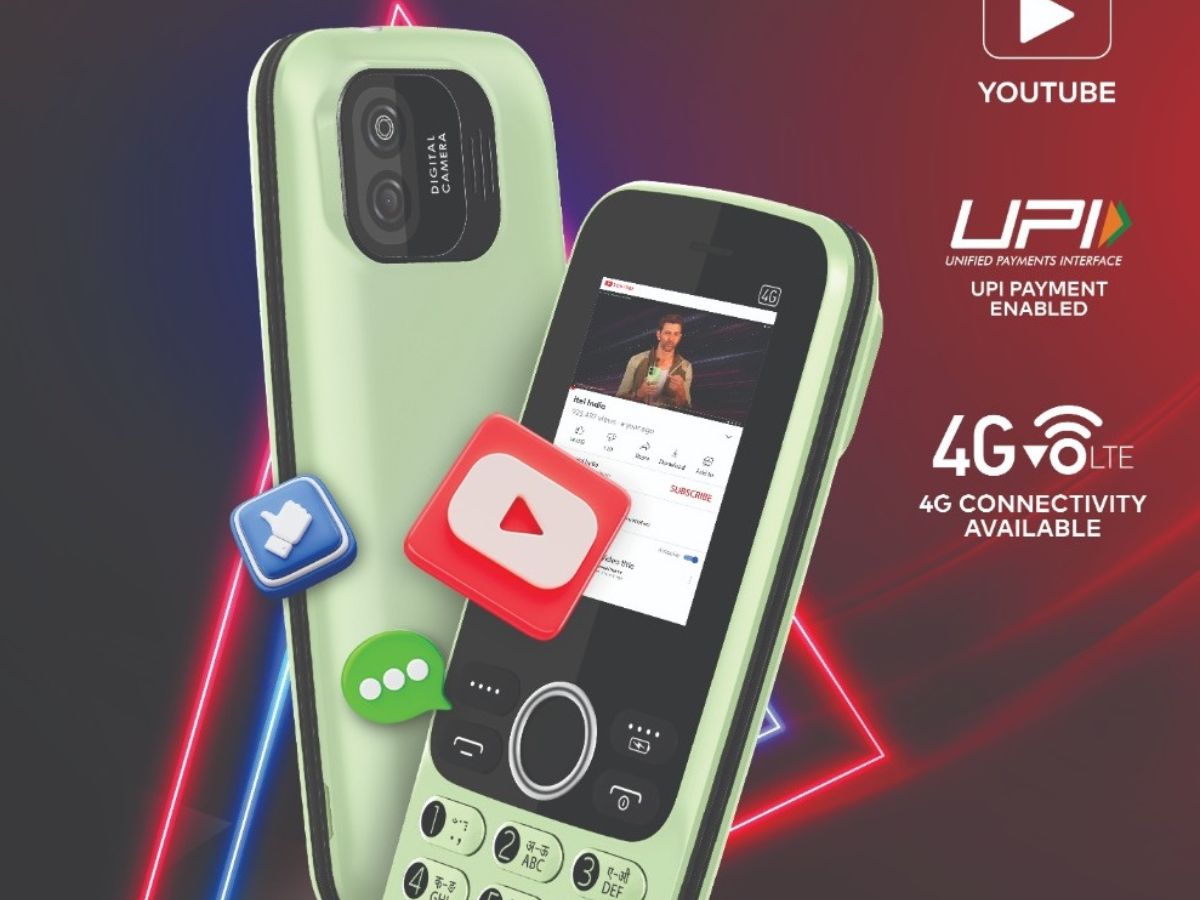 itel Super Guru 4G feature phone with YouTube