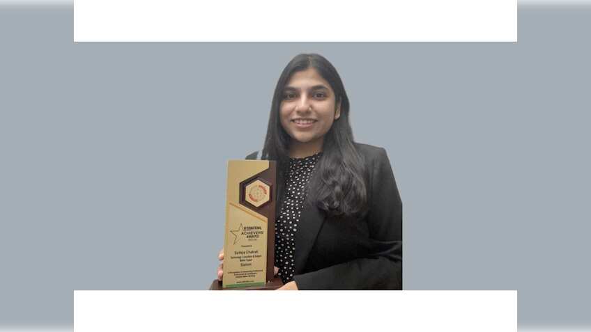 Saiteja Chatrati wins International Achievers’ Award by Indian Achievers’ Forum