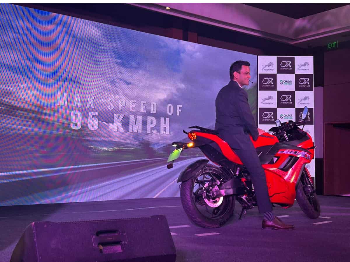 Okaya Ferrato launches its first electric motorcycle, Disruptor