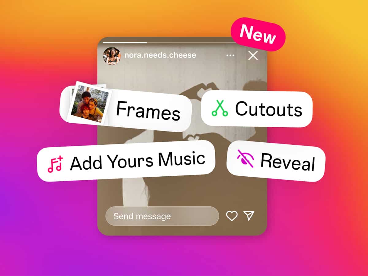 Instagram adds new stickers for Stories: Users can add music, frames, reveal, cutouts stickers – All you need to know