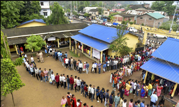 Phase 3 records 77.53% voter turnout in 4 LS seats in state Phase 3 records 77.53% voter turnout in 4 LS seats in state