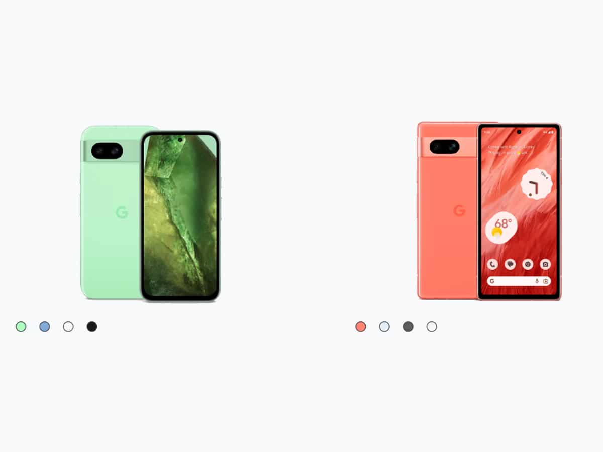 Google Pixel 8a Vs Pixel 7a price in India: Colour Options