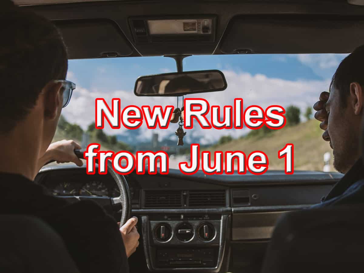 Rules Changing From June 1