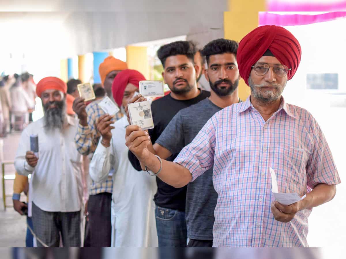 In first 2 hours of polling, Punjab records 9.64% turnout, Chandigarh 11.64%