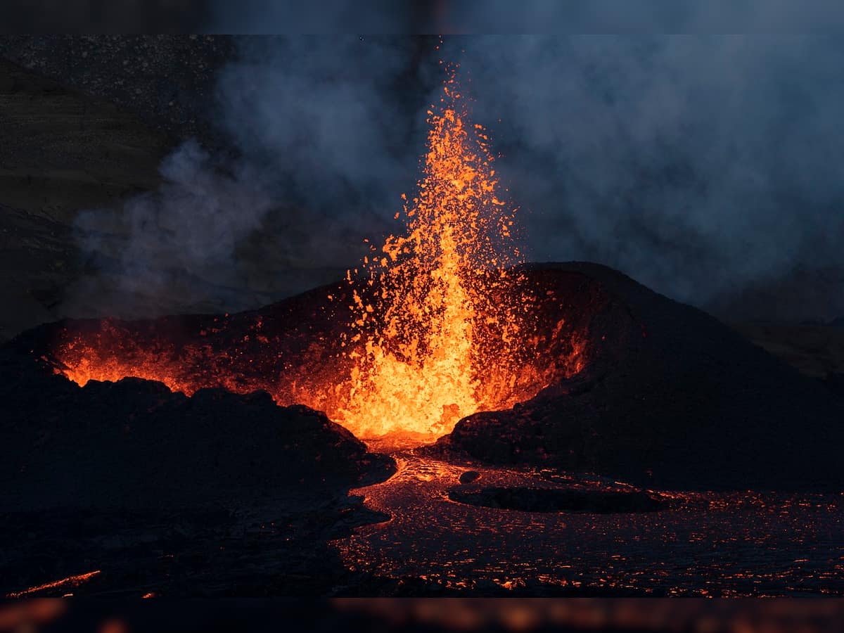 Indonesia's Mount Ibu erupts in Jakarta, spewing red lava, thick ash and dark clouds into the sky 