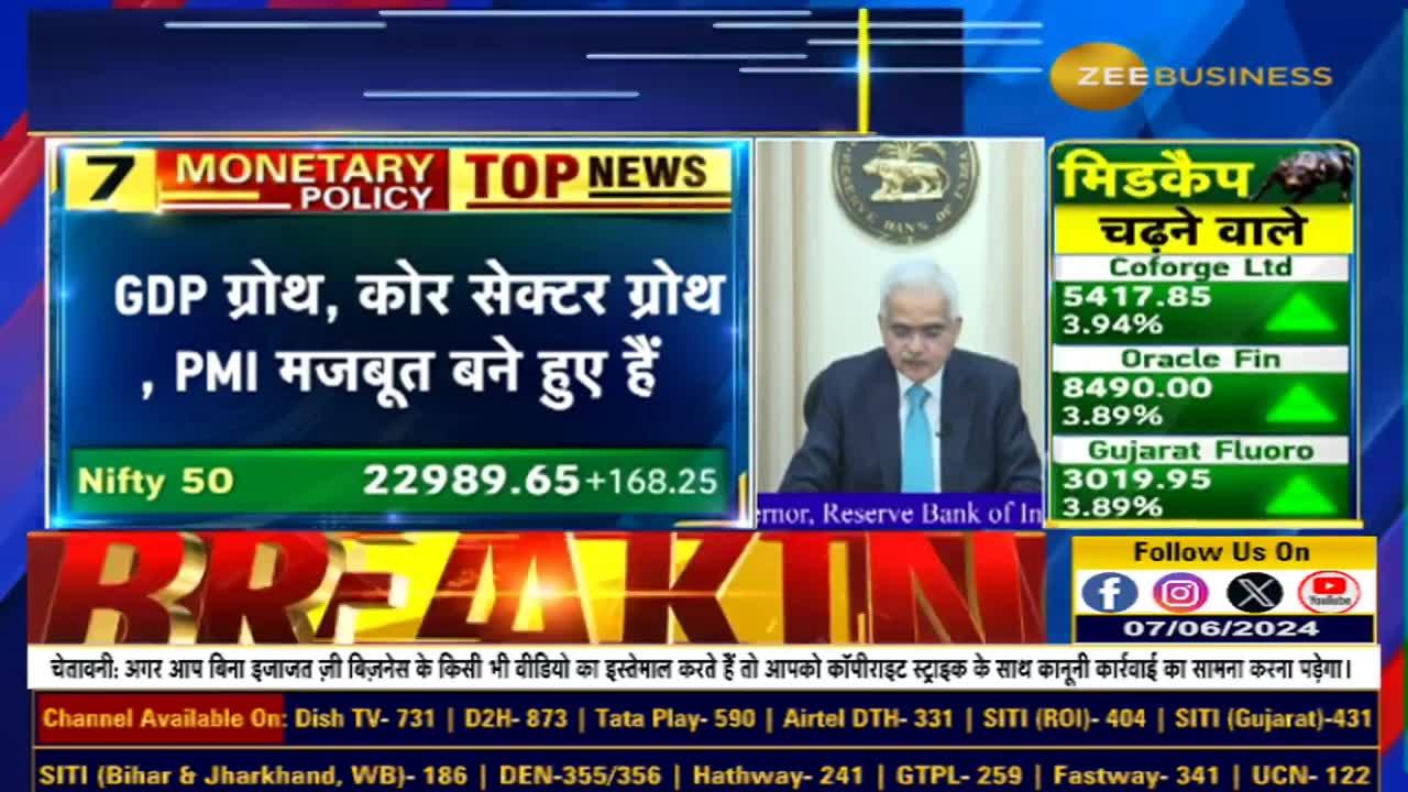 RBI Monetary Policy: Why increased GDP growth estimate in FY25? What is the impact of growth and inflation on policy?