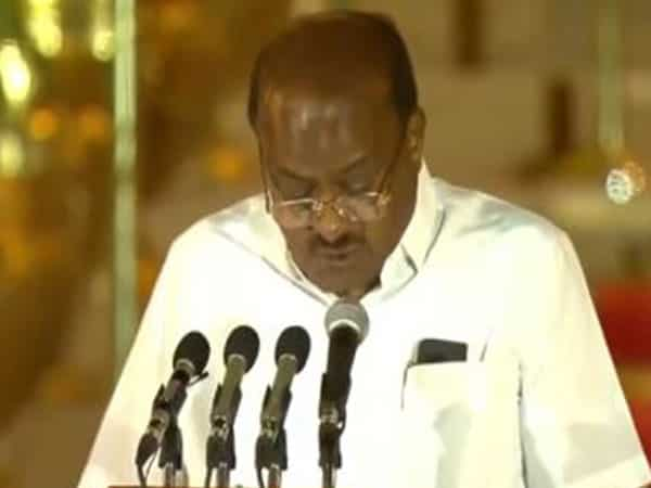 Former Karnataka CM HD Kumaraswamy takes oath as Union Minister