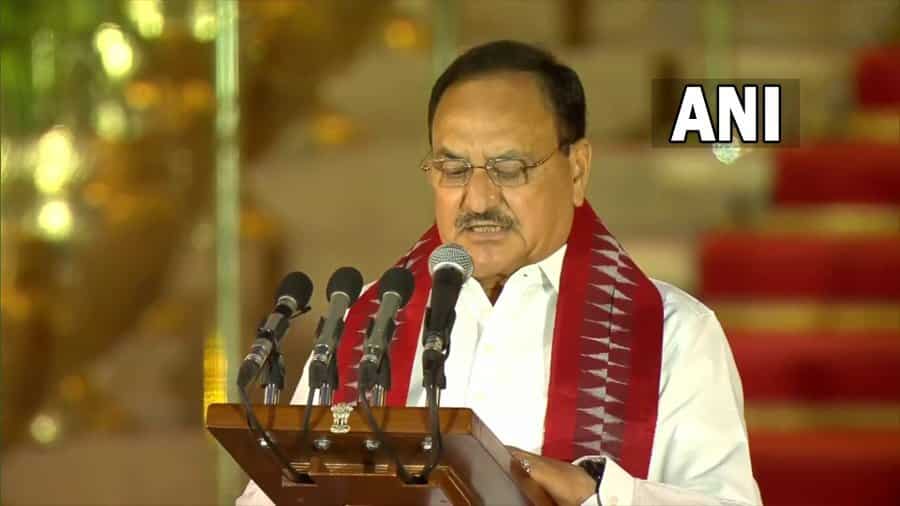 J P Nadda takes charge of Union Health Ministry