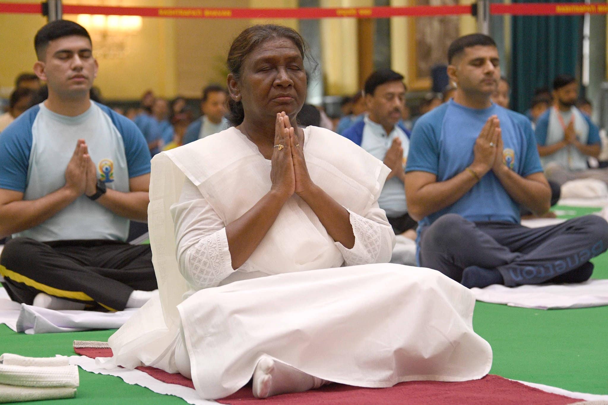 "Yoga is India's unique gift to humanity": President Murmu on 10th International Day of Yoga