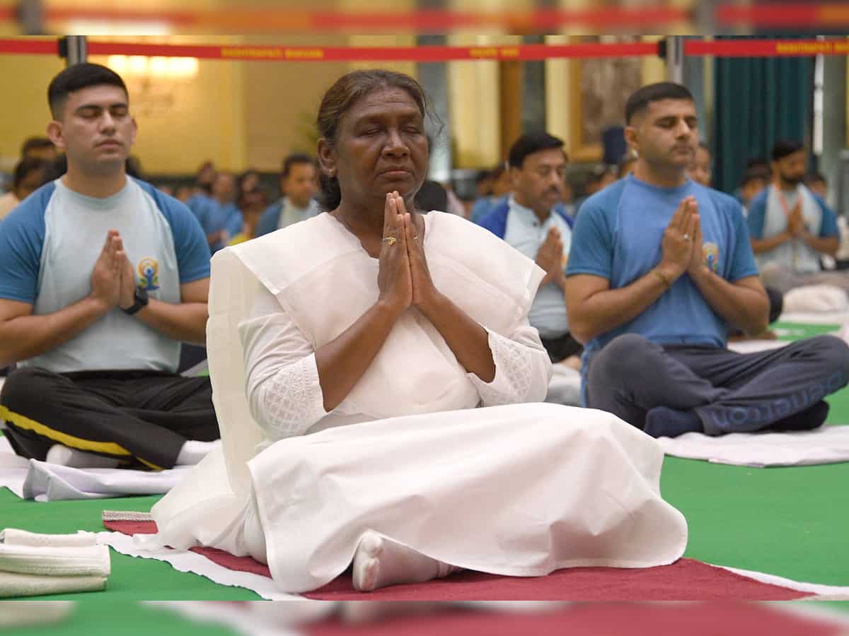 "Yoga is India's unique gift to humanity": President Murmu on 10th International Day of Yoga