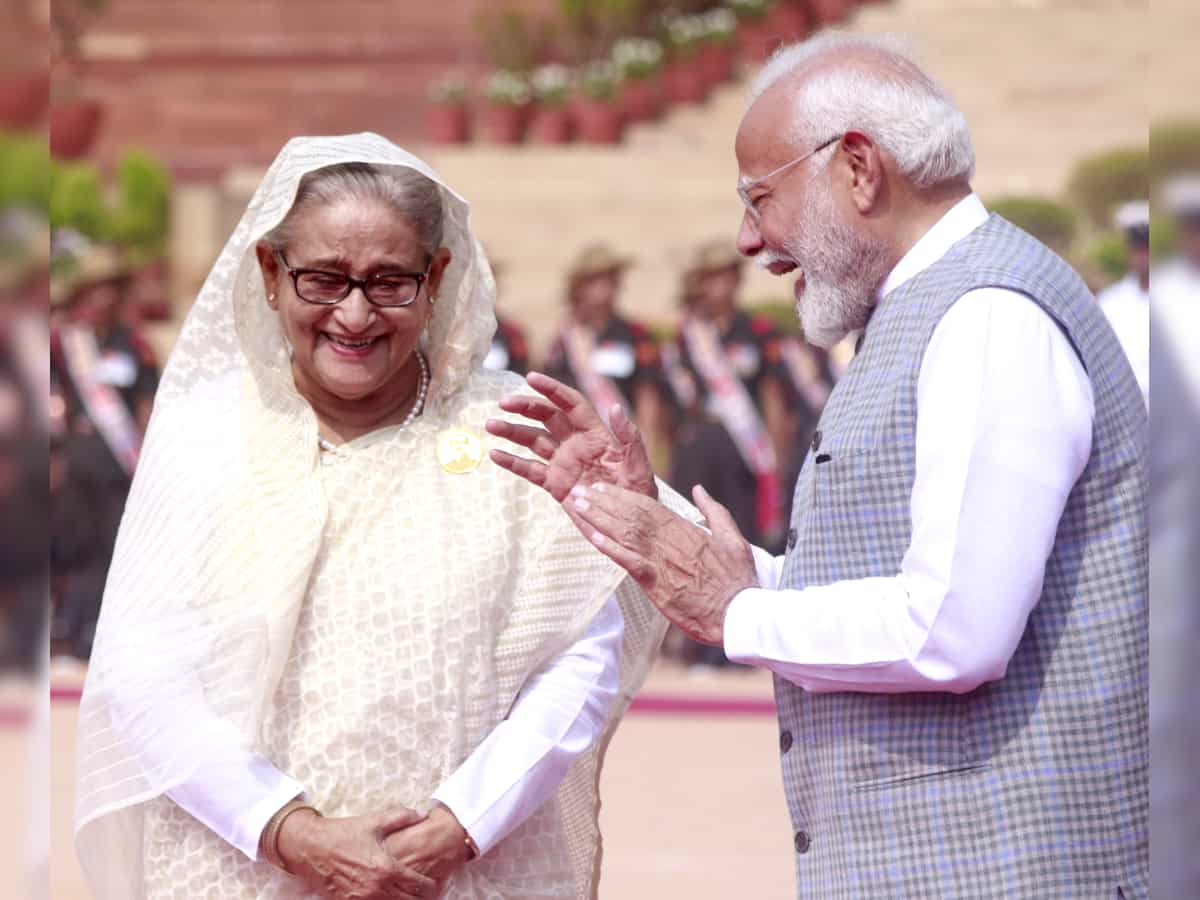 PM Narendra Modi holds bilateral talks with Bangladeshi counterpart Sheikh Hasina