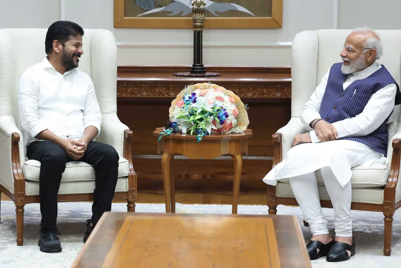 Telangana CM Revanth Reddy meets PM Modi, discusses state issues