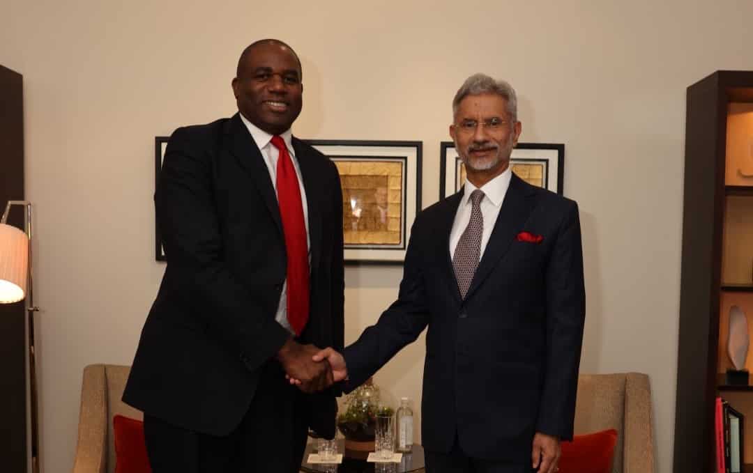 Jaishankar and UK Foreign Secretary Lammy affirm commitment to strengthen comprehensive strategic partnership