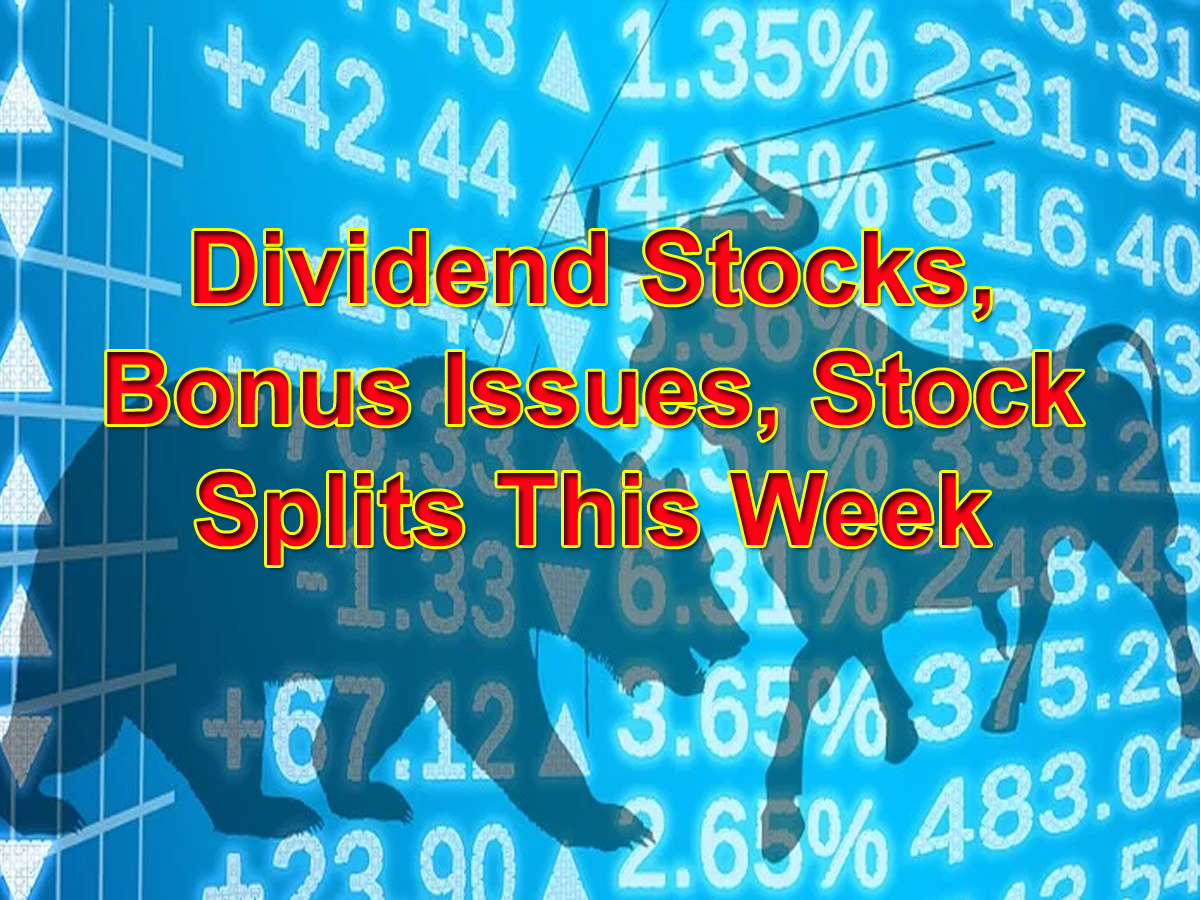 Dividend Stocks, Bonus Issues, Stock Splits This Week: JSW Steel ...