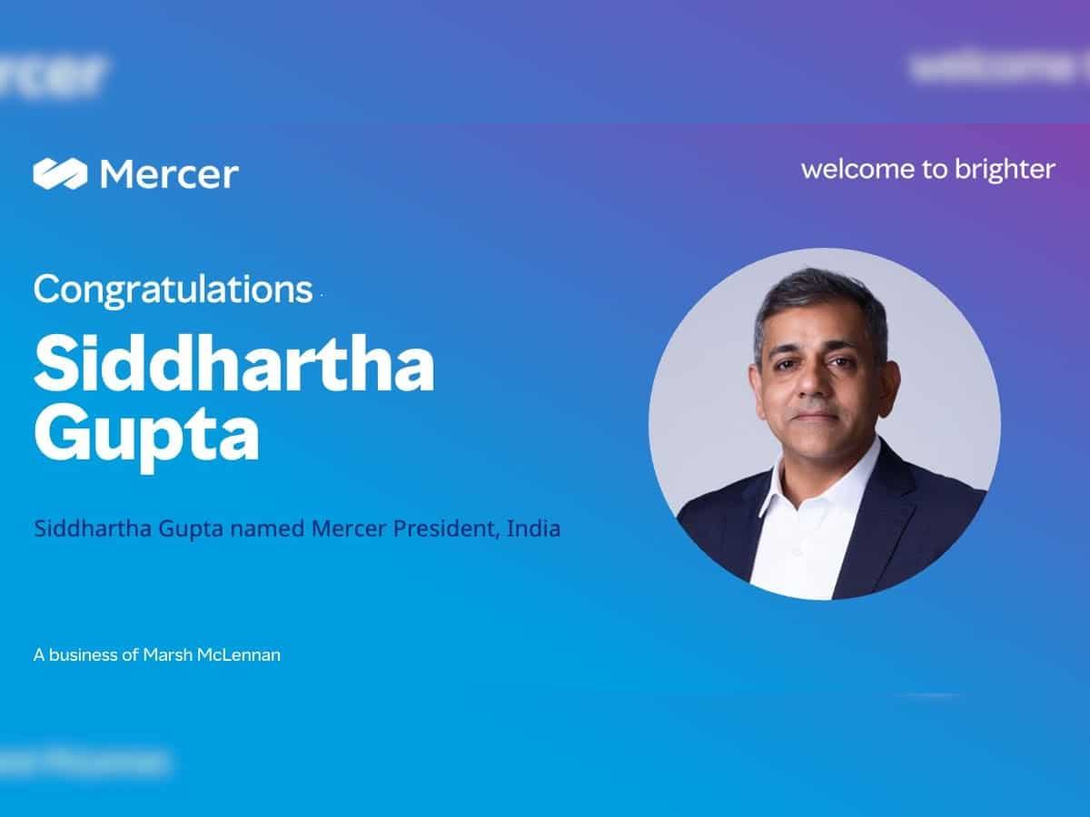 Consulting firm Mercer appoints Siddhartha Gupta as India President